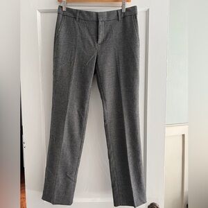 Banana Republic Black Herringbone Straight Pants
